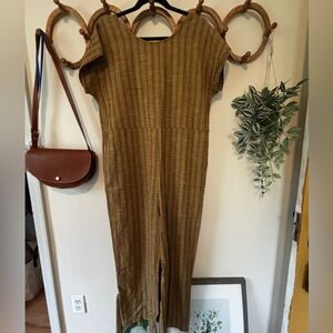 Ace & Jig Brown Striped Jumpsuit in Topanga